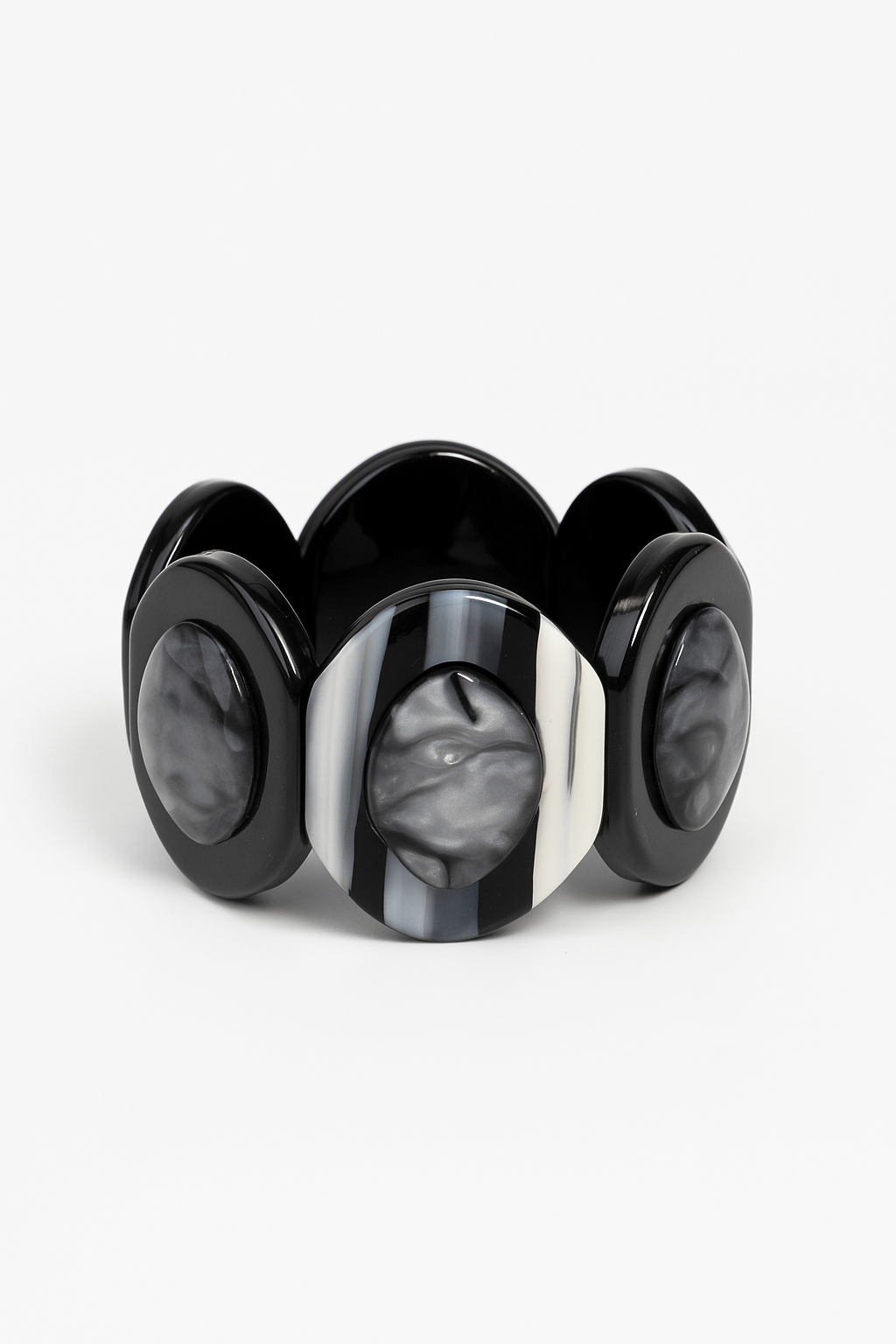 Black resin bracelet